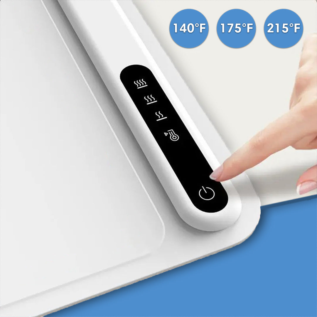 HeatFold touch control with three temperature settings